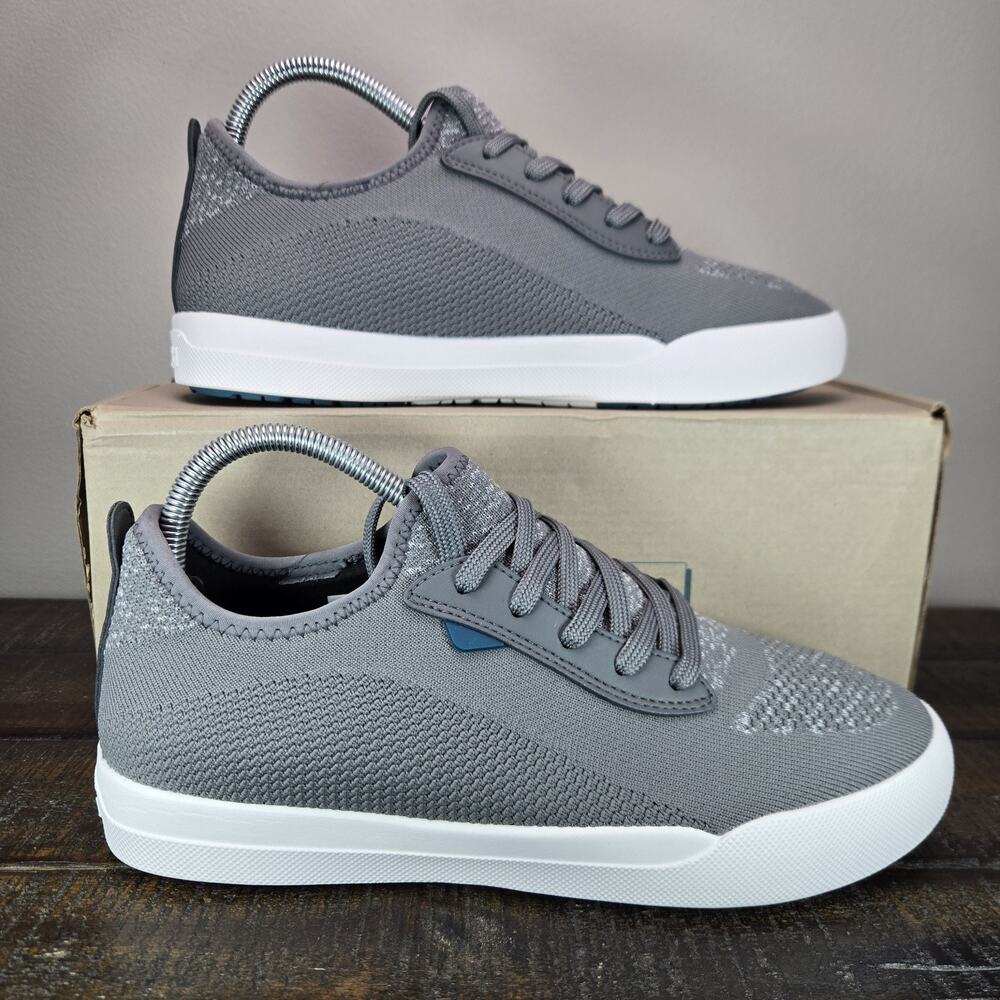Vessi Weekend 1.5 Womens Size 9 Waterproof Shoes Sneaker Concrete Grey White